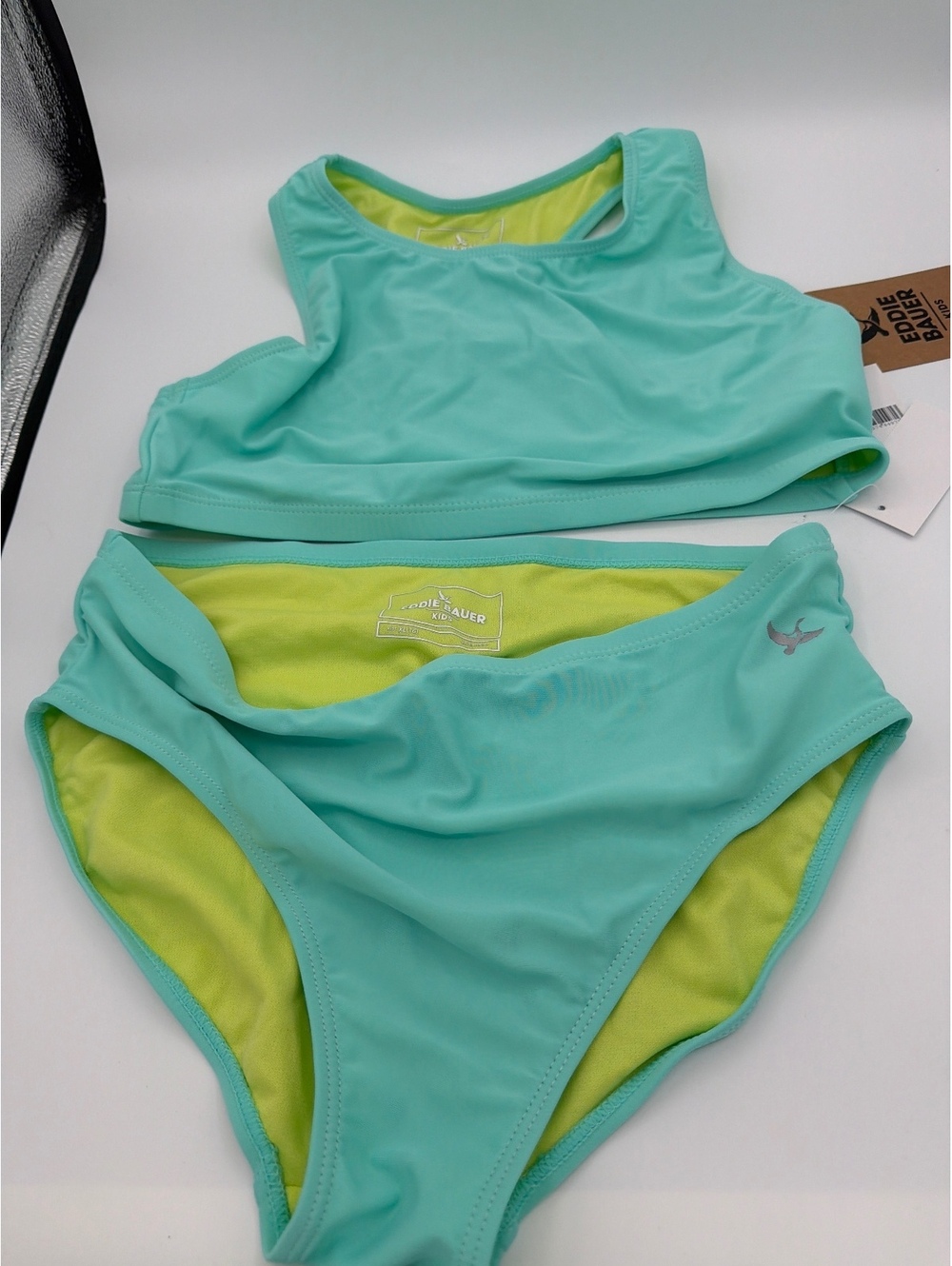Eddie Bauer Kids Aqua Splash Two-Piece Swimsuit Size XL (16)